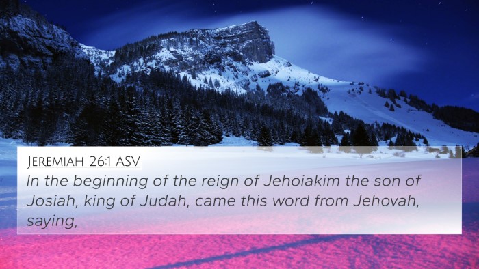Jeremiah 26:1 ASV Bible Verse Image