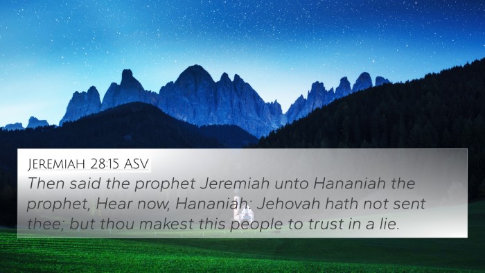 Jeremiah 28:15 ASV Bible Verse Image