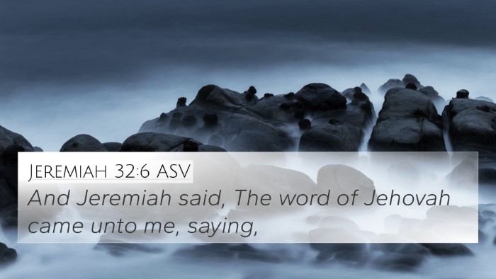 Jeremiah 32:6 ASV 4K Wallpaper - And Jeremiah said, The word of Jehovah came unto - 4K Wallpaper Bible Verse