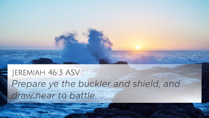 Jeremiah 46:3 ASV Bible Verse Image
