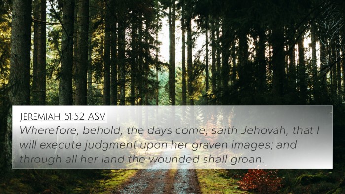 Jeremiah 51:52 ASV Bible Verse Image