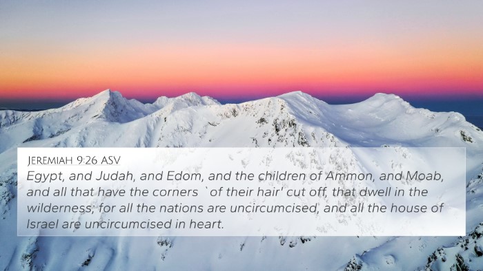 Jeremiah 9:26 ASV Bible Verse Image