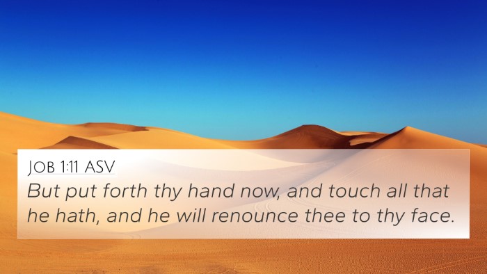 Job 1:11 ASV Bible Verse Image
