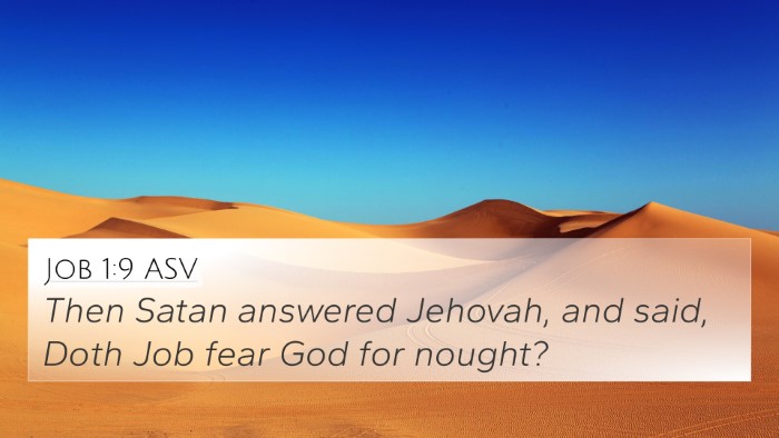 Job 1:9 ASV Bible Verse Image