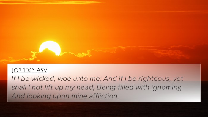 Job 10:15 ASV Bible Verse Image
