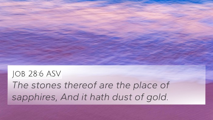 Job 28:6 ASV Bible Verse Image