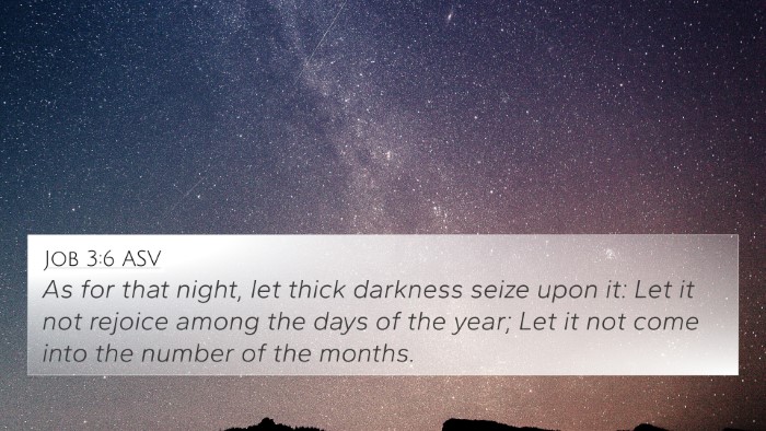 Job 3:6 ASV 4K Wallpaper - As for that night, let thick darkness seize upon - 4K Wallpaper Bible Verse