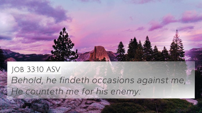 Job 33:10 ASV Bible Verse Image