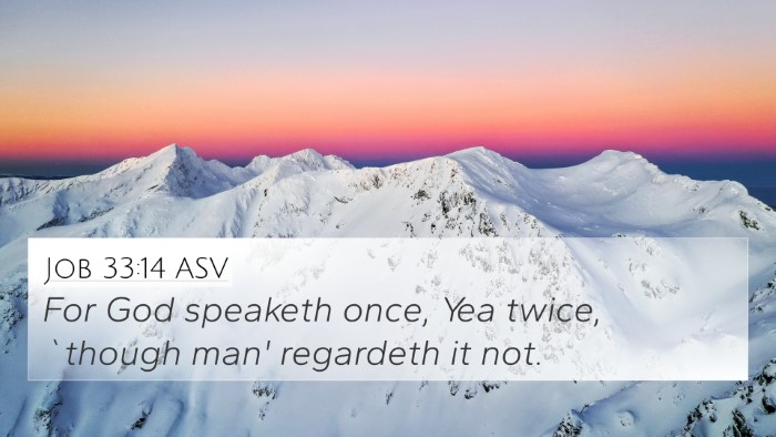 Job 33:14 ASV Bible Verse Image