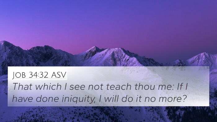 Job 34:32 ASV Bible Verse Image