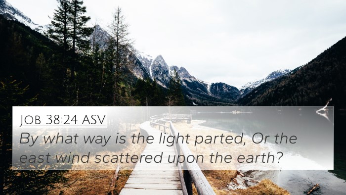 Job 38:24 ASV Bible Verse Image