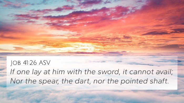 Job 41:26 ASV Bible Verse Image