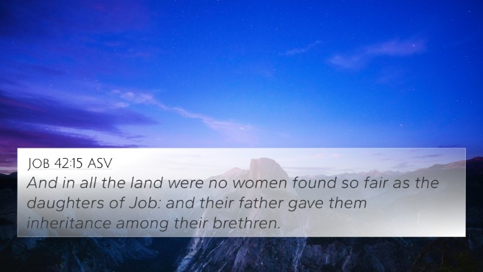 Job 42:15 ASV 4K Wallpaper - And in all the land were no women found so fair - 4K Wallpaper Bible Verse