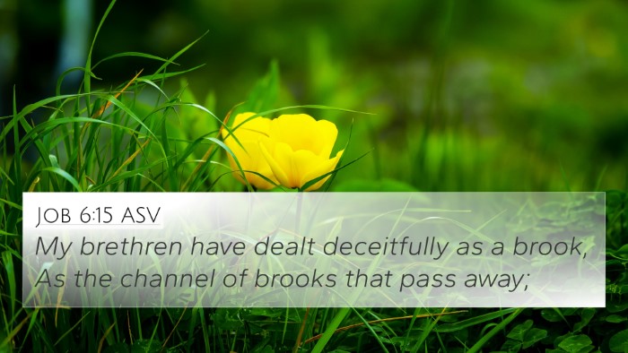 Job 6:15 ASV Bible Verse Image