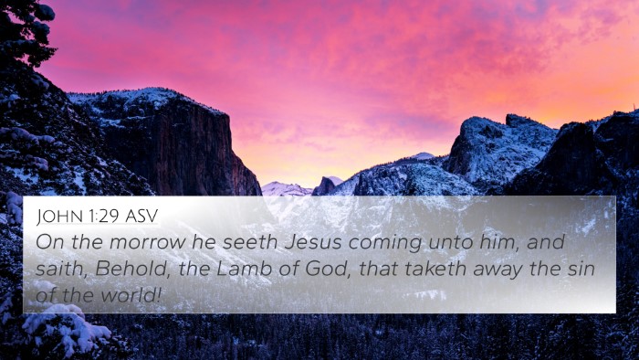 John 1:29 ASV Bible Verse Image