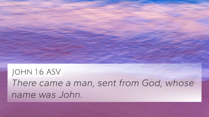 John 1:6 ASV Bible Verse Image