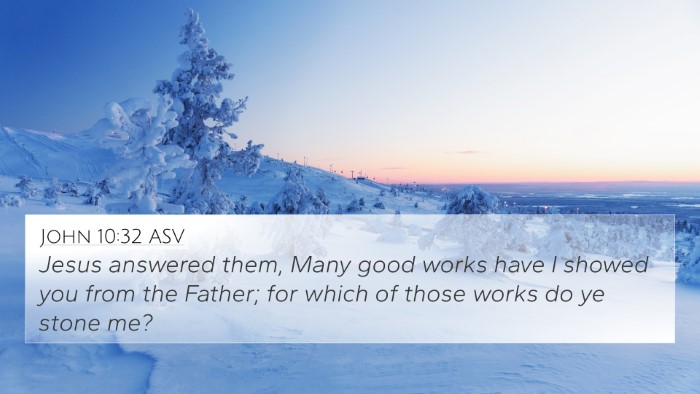 John 10:32 ASV Bible Verse Image