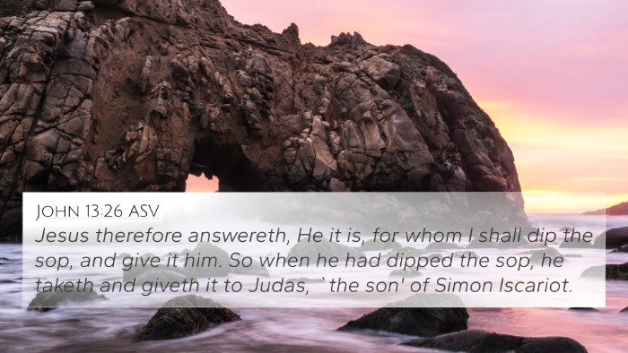 John 13:26 ASV Bible Verse Image