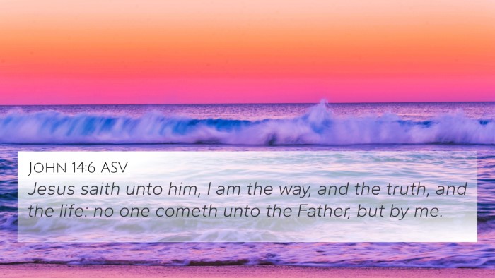 John 14:6 ASV Bible Verse Image