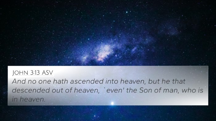 John 3:13 ASV Bible Verse Image