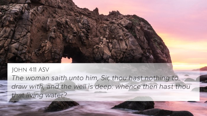 John 4:11 ASV Bible Verse Image