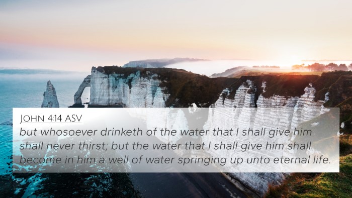 John 4:14 ASV Bible Verse Image