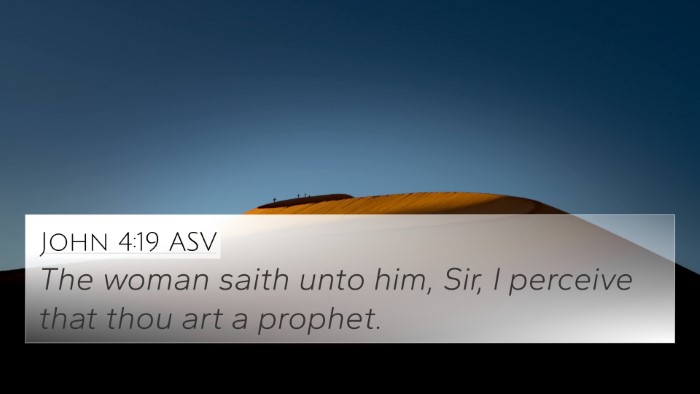 John 4:19 ASV Bible Verse Image