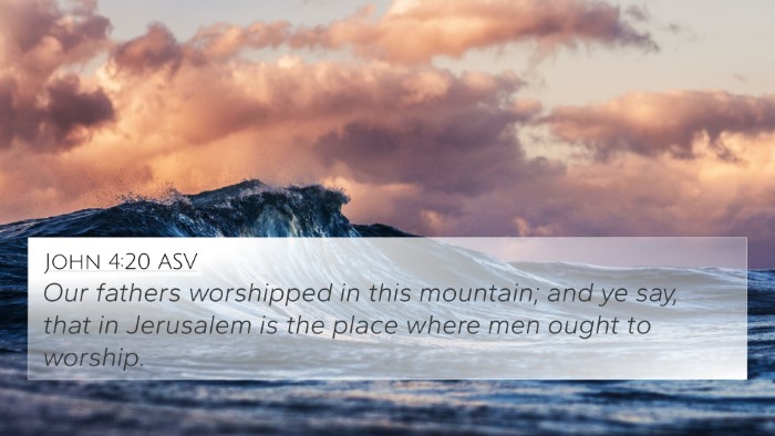 John 4:20 ASV Bible Verse Image