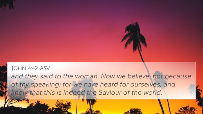 John 4:42 ASV Bible Verse Image