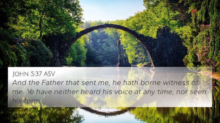 John 5:37 ASV Bible Verse Image