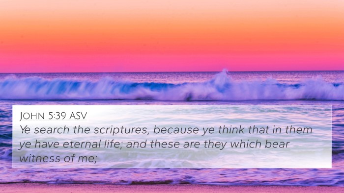 John 5:39 ASV Bible Verse Image