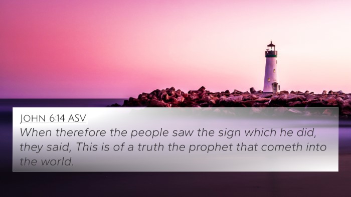John 6:14 ASV 4K Wallpaper - When therefore the people saw the sign which he - 4K Wallpaper Bible Verse