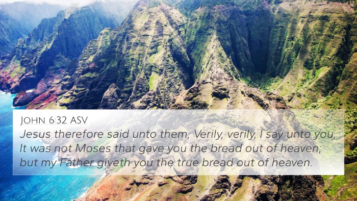 John 6:32 ASV 4K Wallpaper - Jesus therefore said unto them, Verily, verily, I - 4K Wallpaper Bible Verse