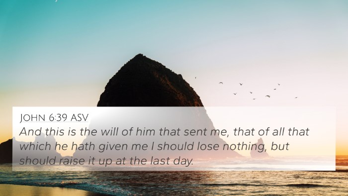 John 6:39 ASV Bible Verse Image