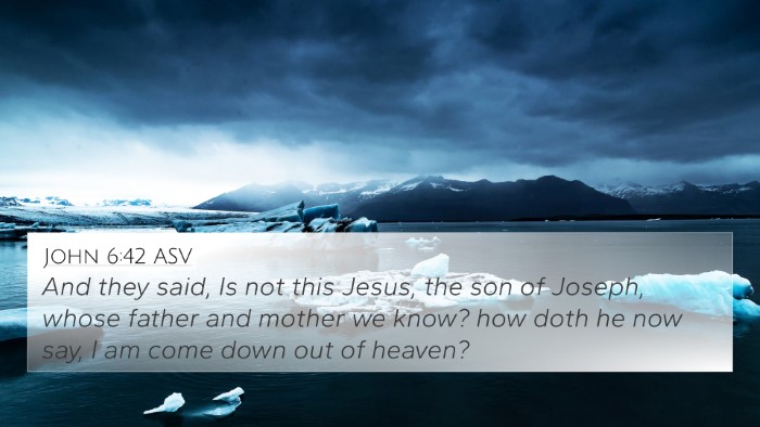 John 6:42 ASV 4K Wallpaper - And they said, Is not this Jesus, the son of - 4K Wallpaper Bible Verse