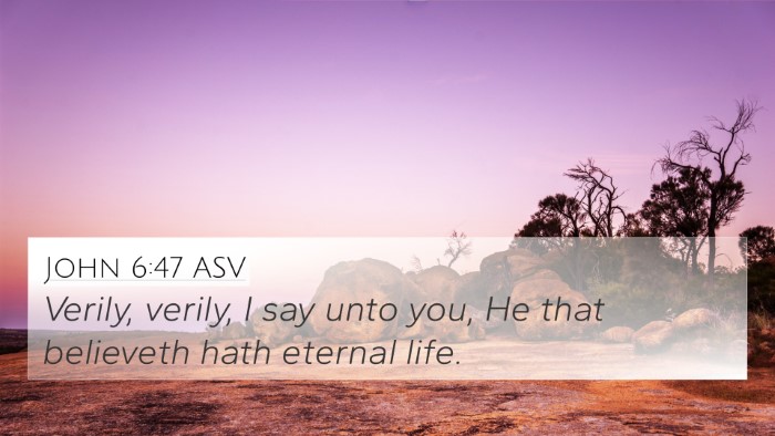 John 6:47 ASV Bible Verse Image