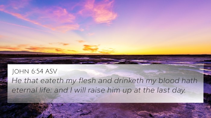 John 6:54 ASV 4K Wallpaper - He that eateth my flesh and drinketh my blood - 4K Wallpaper Bible Verse