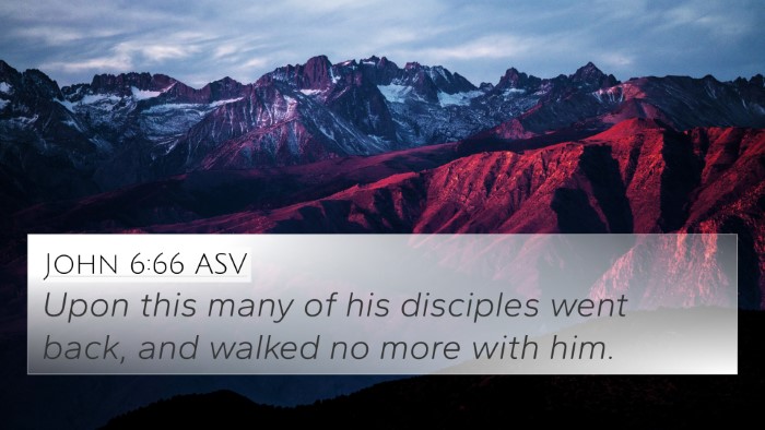 John 6:66 ASV 4K Wallpaper - Upon this many of his disciples went back, and - 4K Wallpaper Bible Verse