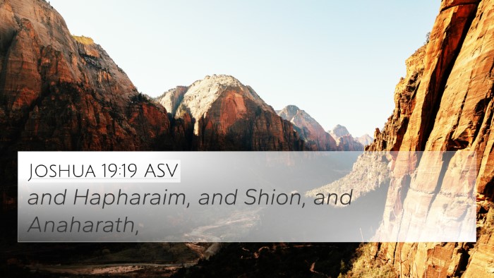 Joshua 19:19 ASV 4K Wallpaper - and Hapharaim, and Shion, and - 4K Wallpaper Bible Verse