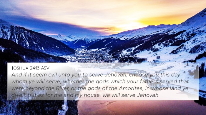 Joshua 24:15 ASV Bible Verse Image