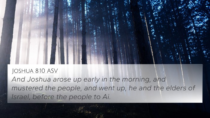 Joshua 8:10 ASV Bible Verse Image