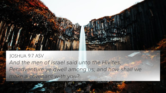 Joshua 9:7 ASV 4K Wallpaper - And the men of Israel said unto the Hivites, - 4K Wallpaper Bible Verse