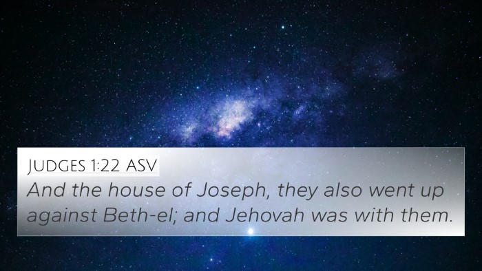 Judges 1:22 ASV Bible Verse Image