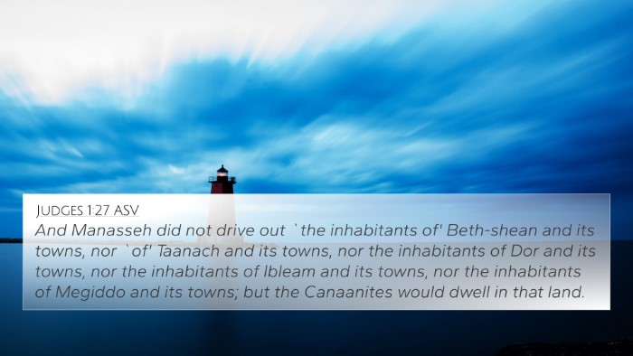 Judges 1:27 ASV Bible Verse Image