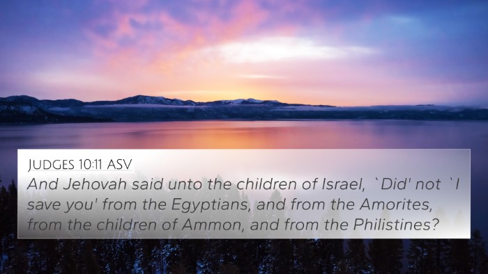 Judges 10:11 ASV Bible Verse Image