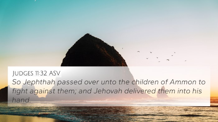 Judges 11:32 ASV 4K Wallpaper - So Jephthah passed over unto the children of - 4K Wallpaper Bible Verse