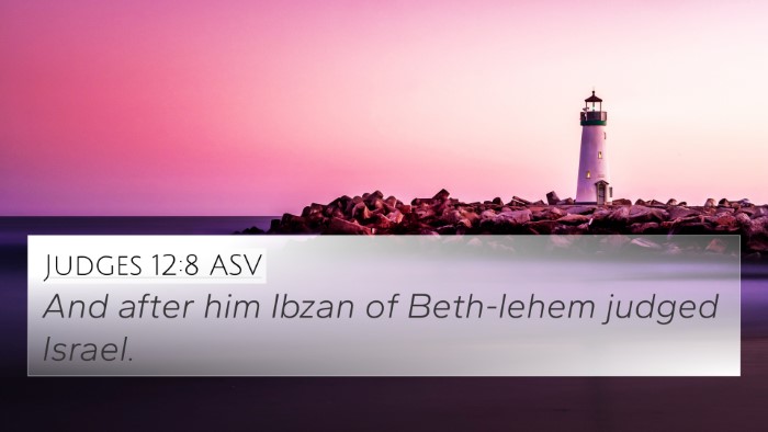 Judges 12:8 ASV Bible Verse Image