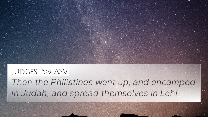 Judges 15:9 ASV 4K Wallpaper - Then the Philistines went up, and encamped in - 4K Wallpaper Bible Verse