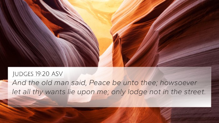 Judges 19:20 ASV 4K Wallpaper - And the old man said, Peace be unto thee; - 4K Wallpaper Bible Verse
