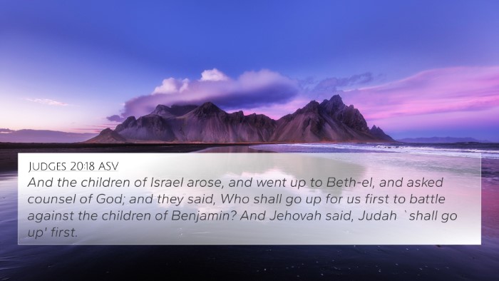 Judges 20:18 ASV Bible Verse Image